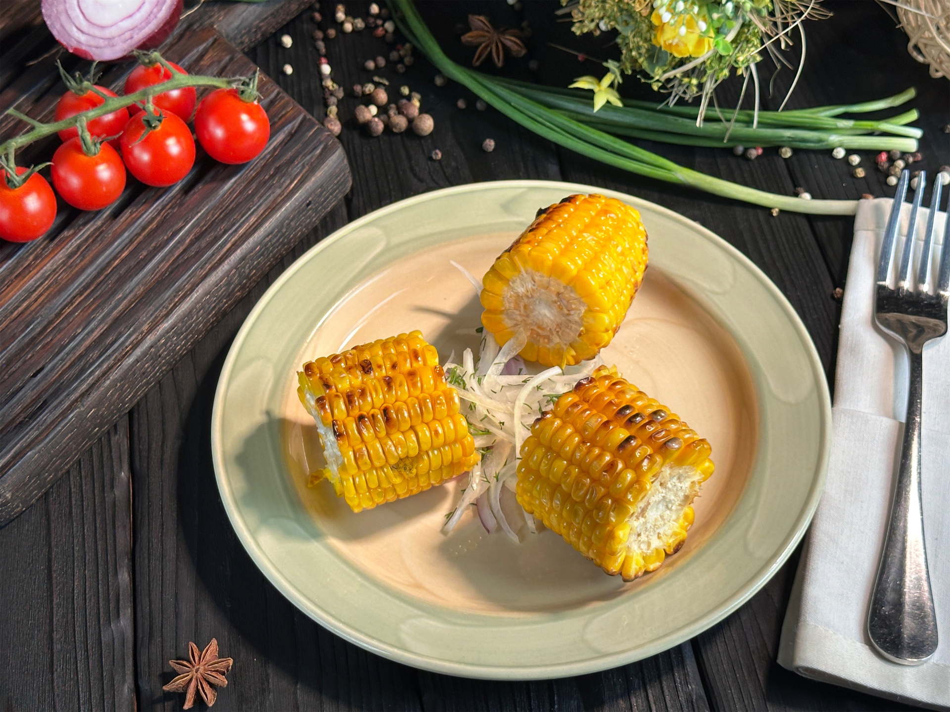 Кукуруза на мангале
